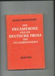 Monostory, Denes - Der Decamerone und die Deutsche Prosa des XVI. Jahrhunderts.