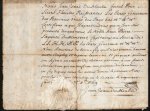 MOULIN, Jean Isaac du - Getuigschrift ten behoeve van Pierre Laporte de Montvert, kapitein in dienst van de Republiek der Verenigde Nederlanden, tijdens zijn verblijf in Genua (1769).