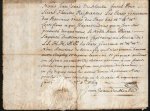 MOULIN, Jean Isaac du - Getuigschrift ten behoeve van Pierre Laporte de Montvert, kapitein in dienst van de Republiek der Verenigde Nederlanden, tijdens zijn verblijf in Genua (1769).