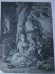 Hendrick Goltzius (1558-1617) - [Antique print, engraving] Holy Family with St. John (Life of the Virgin; set), published 1593, 1 p.