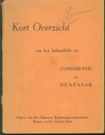 n.n - Kort overzicht van het behandelde ter conferentie te Denpasar.
