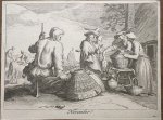 Bloemaert, Frederick - Genre print Calender month November I Print for the month November (from the series of 12 months) made by Frederick Bloemaert after Abraham Bloemaert, 1 p.