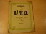 Handel; J.F. - Dettinger Te Deum - Klavierauszug (Te Deum Laudamus; zur Freier des Sieges bei Dettingen am 17 juni 1743)