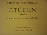 Burgmuller; Frédéric (1806–1874) - Etuden; Opus 105; fur klavier zu zwei handen (Herausgegeben von Adolf Ruthardt)