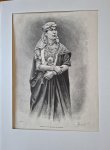  - Fellahvrouw uit de omstreken van Jeruzalem, gravure [1882], 25x18 cm
