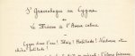 FORT, Paul - 'S'Gravenhague au Cygne' (Gesigneerd handschrift).