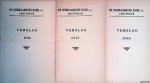 Traa, A. van - en anderen - De Surinaamsche Bank, N.V. Amsterdam: verslag 1946, 1947, 1948 (3 delen)