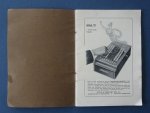 Felt & Tarrant Mfg. Co. - Handleiding voor de behandeling van den comptometer.