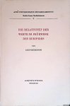 Bergson, Leif - Die Relativitat Der Werte Im Fruhwerk Des Euripides