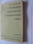 Ketterij, Dr. C. van de - Grammaticale interpretatie van zeventiende-eeuwse teksten