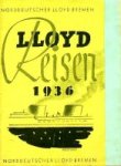NDL - Brochure Norddeutscher Lloyd Bremen, Lloyd Reisen 1936