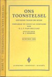 Laan, G. C. F. van der .. Herzien door R.J. Sipkens - Ons toonstelsel. Eenvoudige theorie der muziek, voornamelijk ten dienste van onderwijzers