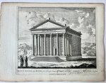 Unknown engraver, Pieter Schenk (1660-1713) - [Antique print, etching/ets, Roma] TEMPLUM ANTONINI imp. FAUSTINAE que coniugis ... Views of Rome [Set title] (Tempel van Antoninus en Faustina), published 1705, 1 p.
