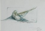 Hieke, Bernd. - Exlibris voor Christa u. Manfred Baumüller. Hieke, Bernd. - Exlibris voor Christa u. Manfred Baumüller.