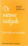 Berg, B. van den e.a. (redactie) - De nieuwe taalgids, jaargang 67, nummer 5, september 1974