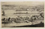 Jan Ruijscher (ca. 1625-ca. 1675), Anthonie Waterloo (1609-1690) - Antique print, etching | Village on a river, published ca. 1648-1765, 1 p.