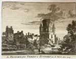 Spilman, Hendricus (1721-1784) after Beijer, Jan de (1703-1785) - De Droogenaps Tooren te Zutphen aan de Wal te zien. 1744.