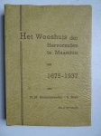 Keukenmeester, N.M. & Blom, S.. - Het Weeshuis der Hervormden te Maassluis, 1675-1937.