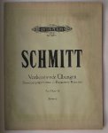 SCHMITT, ALOYS, - Exercises preparatoires pour piano; de l`oeuvre revus et augmentes par Adolf Ruthard. Vorbereitende Ubungen aus Opus 16.