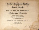Ballmann, Alois: - Tiroler Schützen Marsch für das Pianoforte