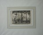 Spilman, Hendrik - De Ridder Hofstad Zuilen en de Kerk te Zuilen. Originele kopergravure
