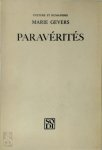 Marie Gevers - Paravérités [40 ex. num.]