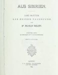 Wilhelm Dr. Radloff 267646 - Aus Siberien. Lose Blätter aus meinem Tagebuche. 2. Ausgabe.