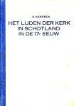  - Het Lijden der Kerk in SCHOTLAND in de 17e eeuw. Eenvoudig verhaal der COVENANTERS - S. Karsten - uitgeverij De Banier, 194, 176 blz., gebonden