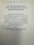 DONNER, A.M., - De rechtskracht van administratieve beschikkingen.