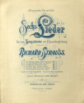 Strauss, Richard: - [Op. 37, no. 4] Sechs Lieder für eine Singstimme mit Klavierbegleitung... Op. 37. No. 4... hohe Singstimme
