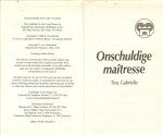 Gabrielle Tina  Vertaling  Saskia  Shirley - Onschuldige Maitresse  Candlelight Historische roman 875