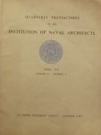 Institution of Naval Architects - Transactions of the Institution of Naval Architects