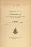 Hanot, M. - De beginselen van Albert Verwey's literaire kritiek. Met een bibliografie 'van' en 'over' het kritisch werk van Albert Verwey