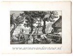 Visscher, Claes Jansz (1586/87-1652) after Bloemaert, Abraham (1566-1651) after Bolswert, Boëtius Adamsz. (ca. 1580-1633) - [Original etching/ets] A wooden bridge/Een houten brug.