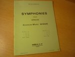Widor; Charles-Marie - Symphonies pour Orgue; Symphonies op. 13 et 42 pour orgue. 2me série Op. 42. No. 5. En fa. Nouvelle édition, revue, corrigée et entièrement modifiée par l`auteur (1914-1918)