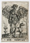 Anonymous 16th century German artist - Antique print, engraving | DIE HOFFART (Superbia)/Hooghartigheid, published 1547, 1 p.