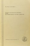 SPINOZA, B. DE, HOVEN, M.J. VAN DEN - Petrus van Balen en Spinoza over de verbetering van het verstand.