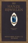 (FIETSEN). HANZE RIJWIELEN - (Catalogus 1922).