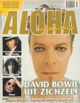 Magazine Aloha - ALOHA 2002 nr. 04, Nederlands muziekblad met o.a. WALLY TAX (2,5 p.)/NEIL YOUNG (5 p.)/INDIGO GIRLS (2 p.)/ACDA EN DE MUNNIK (4 p.)/DAVID BOWIE (8 p. + COVER)/PATTI SMITH (2 p.)/OZZY OSBOURNE (6 p.)/LEE HAZLEWOOD (4 p.)/LES BAROQUES (5 p.)