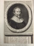  - Hugo Grotius, engraved portrait of Hugo de Groot by Abraham van der Wenne after M. van Miereveld.