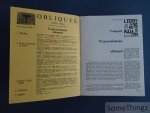 Lionel Richard (dirigé par). - Obliques littérature - théâtre. Revue trimestrielle. Numéro spécial: l'expressionisme allemand.