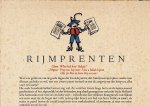 ENSCHEDÉ & Zonen, Joh. - Rijmprenten. Eerste reeks. (Prospectus).