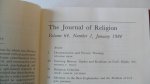 Dean William/ Tracy Thomas F./ Leinson H.S. e.a. - The Journal of Religion:  29 Articles  ( articles+ review articles+book reviews)
