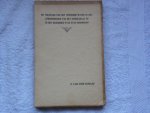 Schaaf, S van der - De toestand van het openbare water in het stroomgebied van het Eemskanaal en in het bijzonder in de stad Groningen