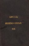 OOMKENS J.zoon, J. - Oomkens' Regerings-almanak van en voor de Provincie Groningen voor het jaar 1856.