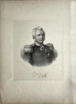 Hoffmeister, J.H. naar Eeckhout. - Original print, lithography 19th century I Portret van generaal Ralph Dundas Baron Tindal (1773-1834) door Hofmeister, published 19th century, 1 p.