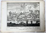 Unknown engraver, Pieter Schenk (1660-1713) - [Antique print, etching/ets, Rome] PALATII, annexorumque aedificiorum et ... Views of Rome [Set title] (Keizerlijke paleizen op de Palatijn), published 1705, 1 p.