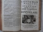 N.n.. - Costumen van het Graefschap van Vlaenderen. 2 Vols. N.n.. - Costumen van het Graefschap van Vlaenderen. 2 Vols.