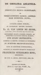 Franciscus Guilielmus Rive - De cholera asiatica. Dissertatio medica inauguralis