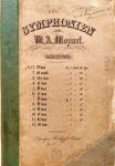 Mozart, W.A.: - [K 48] Symphonien von W.A. Mozart. Partitur. No. 8. D dur